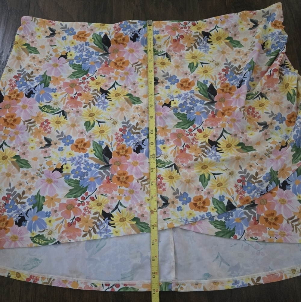 Summersalt Rifle Paper Co Marguerite Floral Ruched Swim Skirt 2XL - Picture 5 of 7